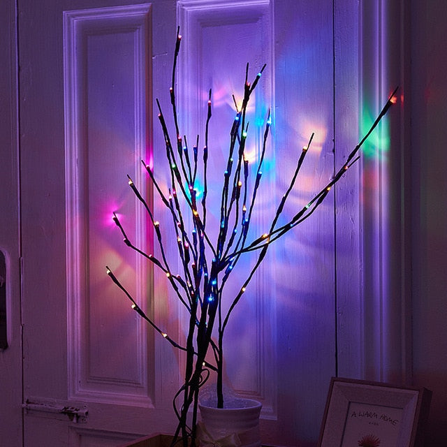 Illuminated Soft Light Twig Garland – Woodstock Chimes