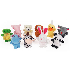 Cartoon Animal Finger Puppet Plush Toys