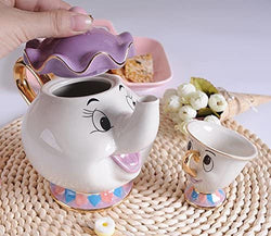 Cartoon Beauty And The Beast Teapot Mug