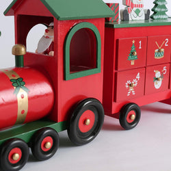 Christmas Wooden  Advent Calendar Train