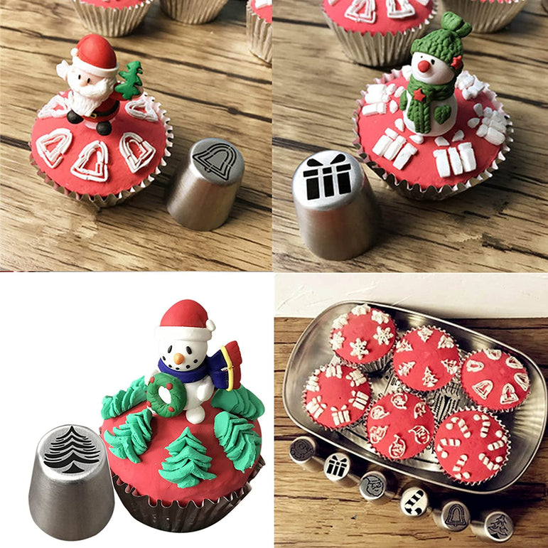 Christmas Design Pastry Nozzles (15 pcs)