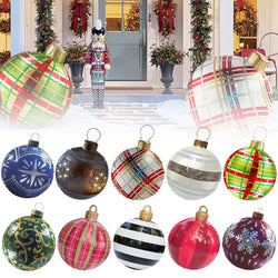 60Cm Large Christmas Balls Christmas Tree Decorations Outdoor Atmosphere Inflatable Baubles Toys for Home Gift Ball Ornament