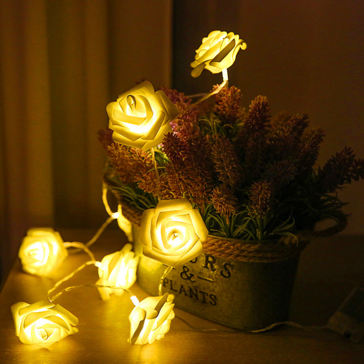 Rose Holiday String Lights Christmas