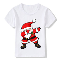 Santa Pattern Funny Children T Shirt