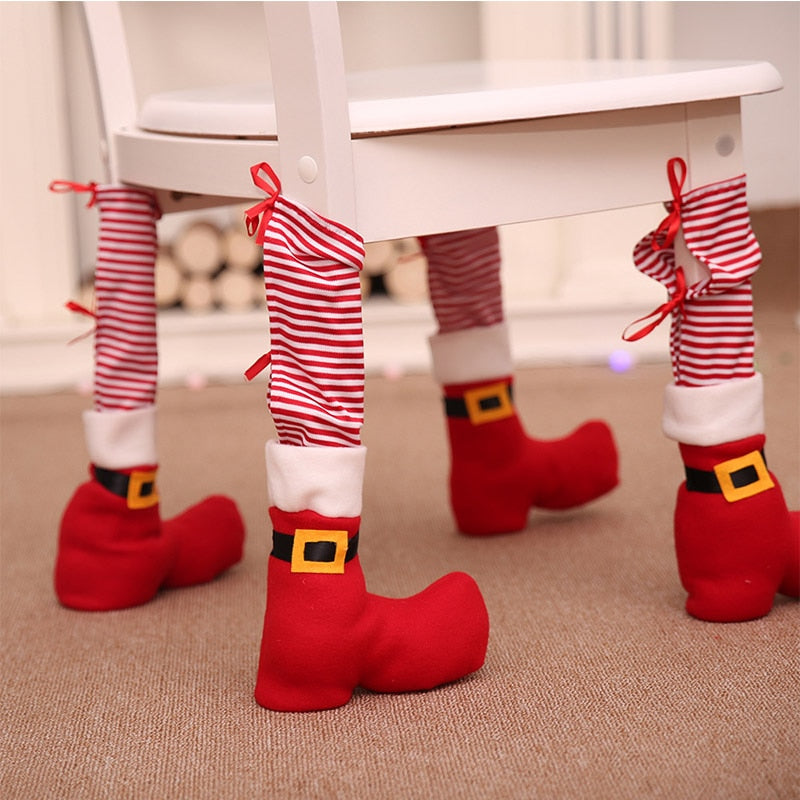 Christmas Chair Feet Cover