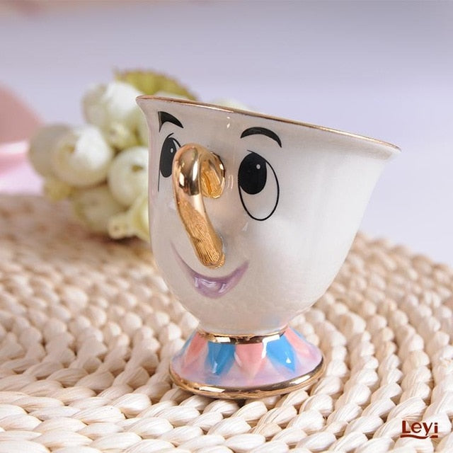 Cartoon Beauty And The Beast Teapot Mug