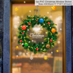 Window Stickers For Christmas Decorations