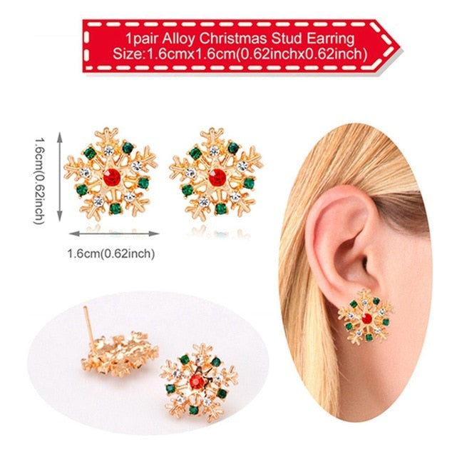 Earrings Merry Christmas Gift