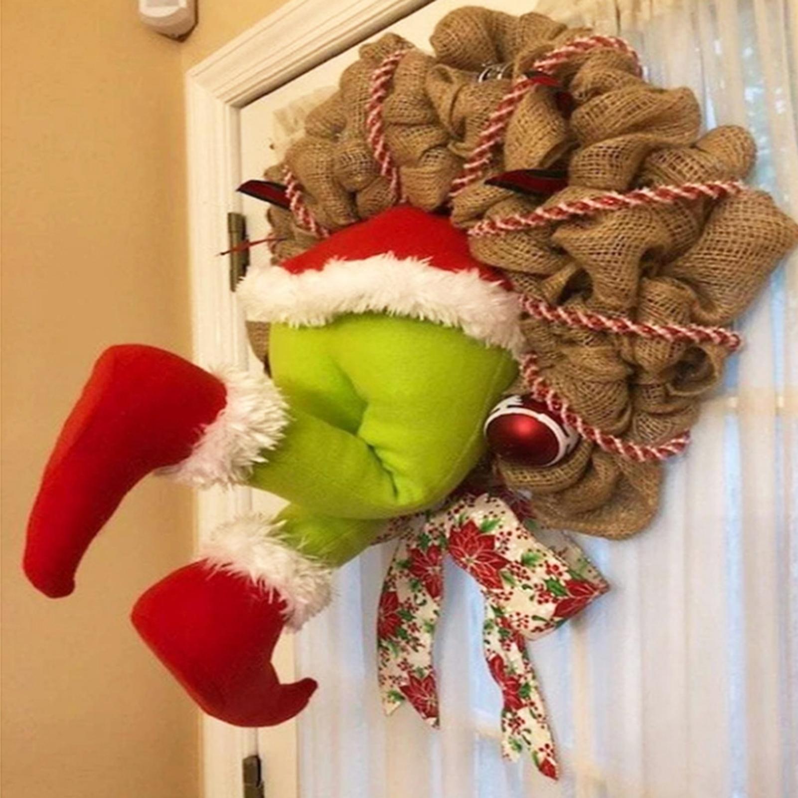 Christmas Thief Burlap Stealer Wreath Garlands