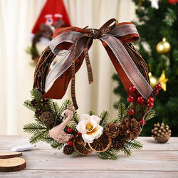 Christmas Wreath Handmade Pendant Garland