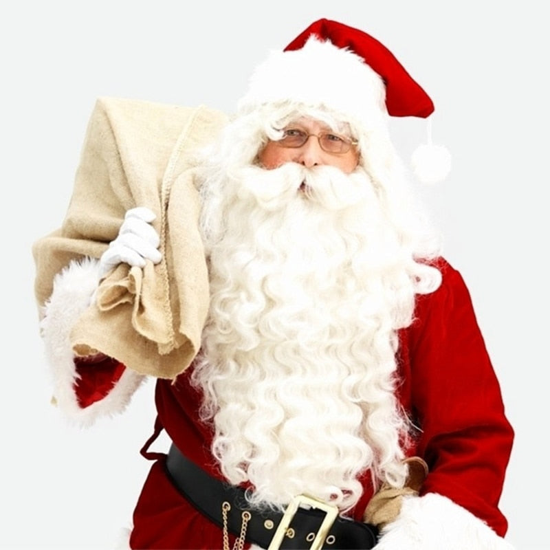 Christmas Santa Claus Wig And Beard Set Costume