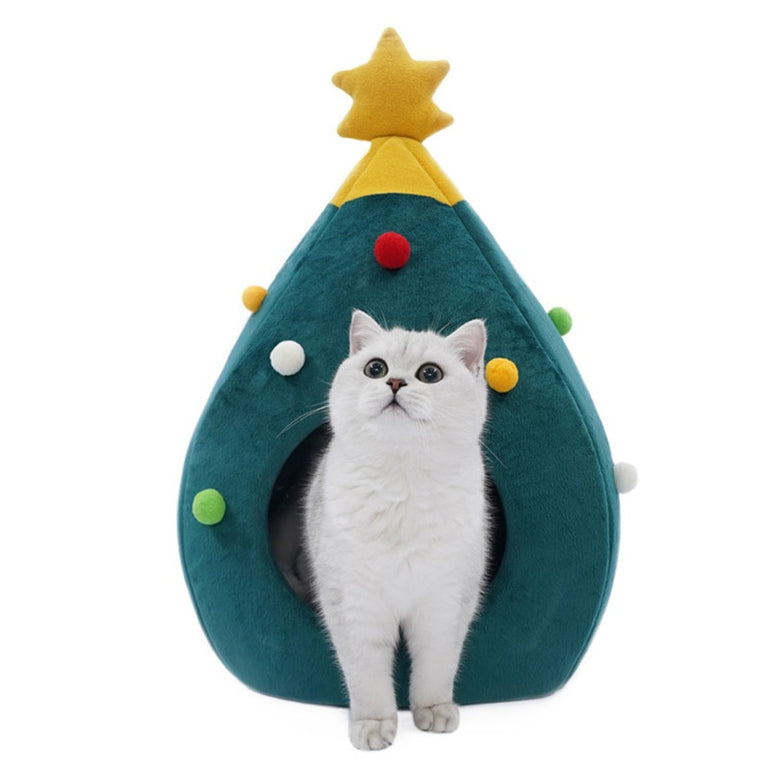 Cat  Comfortable Bed For Christmas Tree