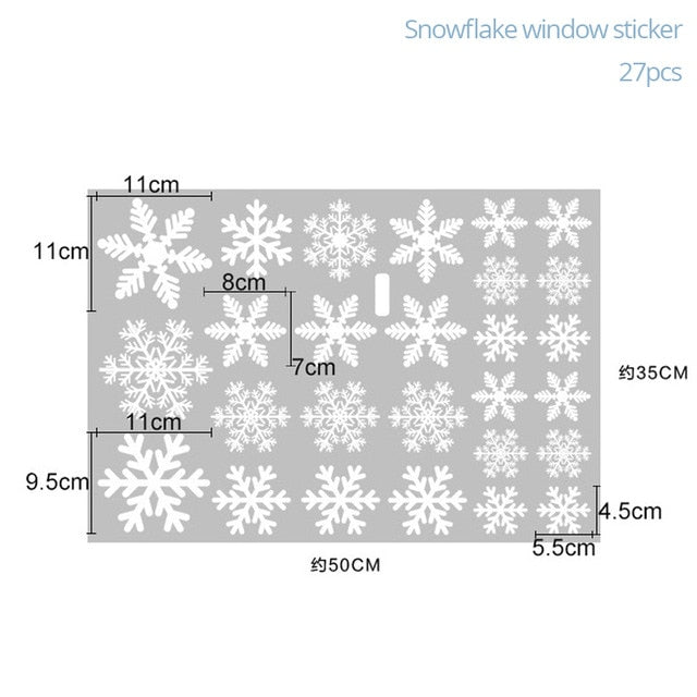 White Snowflake  Window Stickers Decoration