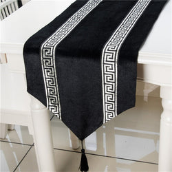 Table Runner With Tassels For Dining Table