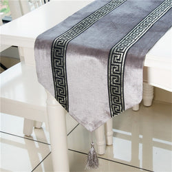 Table Runner With Tassels For Dining Table