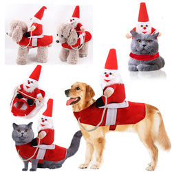 Dog Cat  Santa Claus Clothes