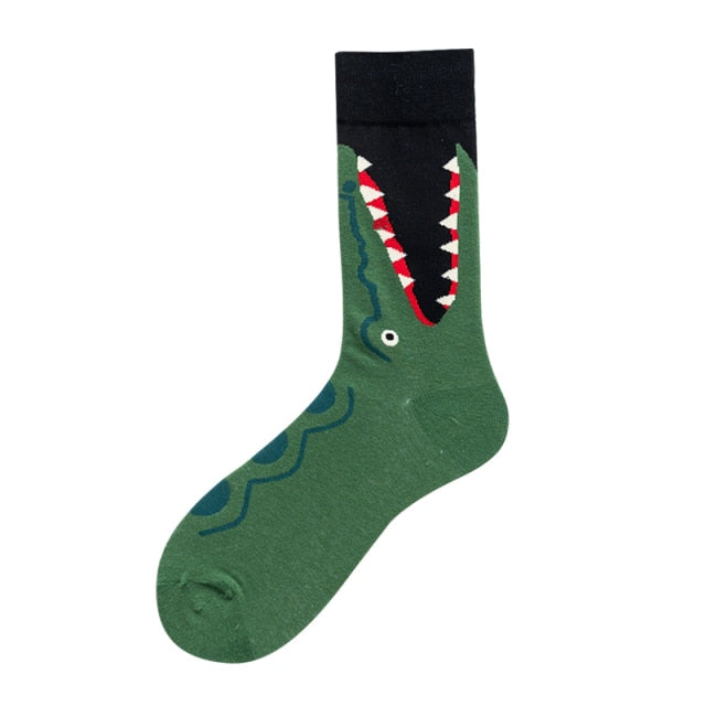 Funny Men Graphic  Cotton Socks For Christmas Gift