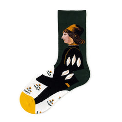 Funny Men Graphic  Cotton Socks For Christmas Gift