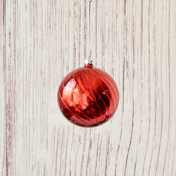 Christmas Ball Pendant Transparent Glass