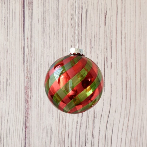 Christmas Ball Pendant Transparent Glass
