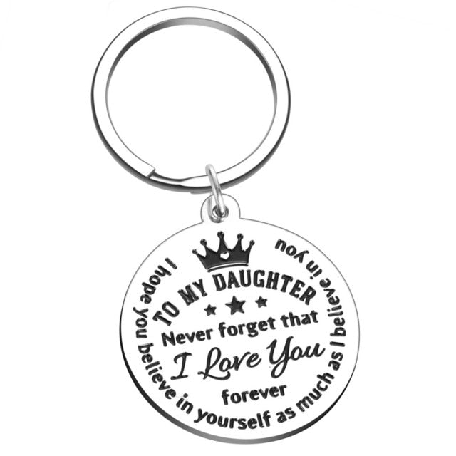 Father Gifts Keychain From Daughter
