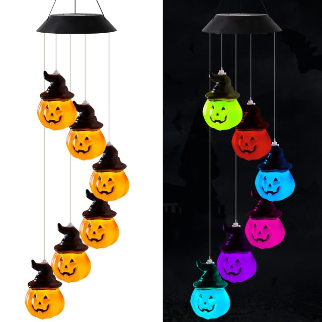 Color Changing Solar Wind Chime Lamp